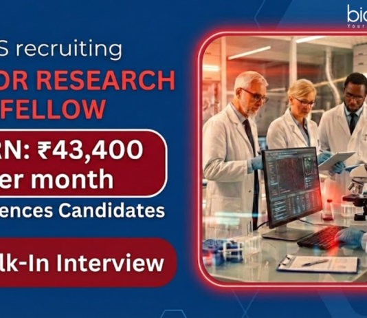 Senior Research Fellow at the Institute of Liver & Biliary Sciences. Life Sciences Candidates, Attend The Walk-In Interview