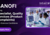 Biotechnology Job at Sanofi. Life Sciences Candidates, Apply Now For Quality Services Specialist Role in Hyderabad.