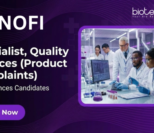 Biotechnology Job at Sanofi. Life Sciences Candidates, Apply Now For Quality Services Specialist Role in Hyderabad.