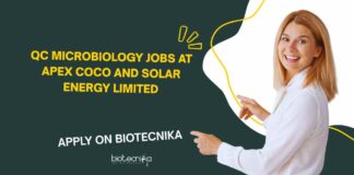 QC Microbiology Jobs at Apex Coco and Solar Energy Limited, Apply on Biotecnika