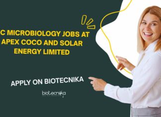 QC Microbiology Jobs at Apex Coco and Solar Energy Limited, Apply on Biotecnika