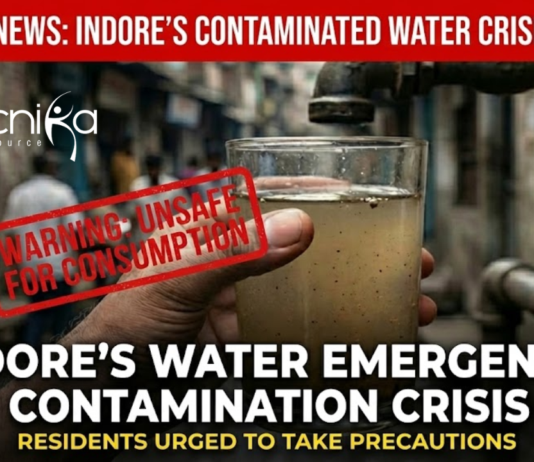 Contaminated water outbreak in Bhagirathpura Indore causing waterborne infectious disease and mass hospitalisation