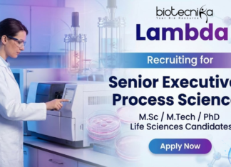 Executive Jobs at Lambda Therapeutic Research | Life Science jobs | Apply Now Executive Jobs at Lambda Careers for biotechnology professionals in process sciences
