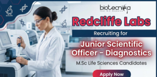Junior Scientific Officer Jobs at Redcliffe Labs | Life Science Jobs | Apply Now Junior Scientific Officer Jobs at Redcliffe Labs Careers for life science graduates in diagnostics