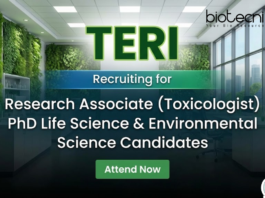 Research Associate Jobs TERI Careers Life Science Jobs in Toxicology