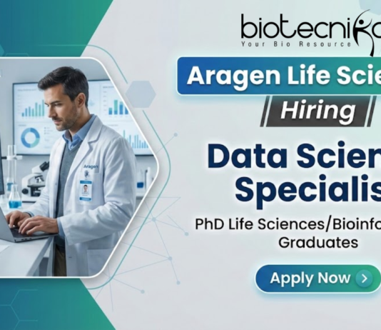 Data Science Specialist Jobs For Bioinformatics & Life Sciences at Aragen Life Sciences Bioinformatics Jobs for Data Science Specialist in Life Sciences
