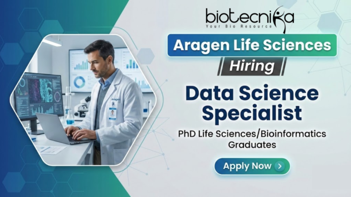 Aragen Life Sciences Bioinformatics Jobs for Data Science Specialist in Life Sciences