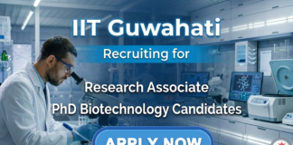 Research Associate Jobs at IIT Guwahati | Biotech Jobs | Apply Now Research Associate Jobs IIT Guwahati Recruitment Biotech Jobs microalgae research