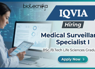 Life Sciences Jobs at IQVIA | Medical Surveillance Specialist I | Apply Now Life Sciences Jobs at IQVIA for Medical Surveillance Specialist roles in Biotechnology Jobs