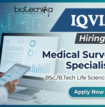 Life Sciences Jobs at IQVIA | Medical Surveillance Specialist I | Apply Now Life Sciences Jobs at IQVIA for Medical Surveillance Specialist roles in Biotechnology Jobs