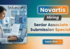 Senior Associate Jobs at Novartis for Submission Specialists | Life Sciences Apply Now Senior Associate Jobs at Novartis for Life Sciences Submission Specialist roles