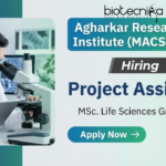 Project Assistant Jobs at Agharkar Research Institute for Life Science and Biotechnology Students
