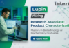 Research Associate Jobs at Lupin for Biotechnology Product Characterization Role