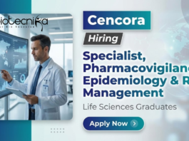 Pharmacovigilance Jobs at Cencora – Specialist Risk Management Role, Life Science Jobs
