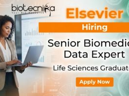 Biomedical Life Sciences jobs at Elsevier for Senior Biomedical Data Expert role