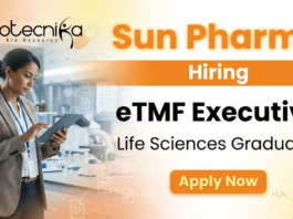 Executive jobs at Sun Pharma in clinical research eTMF role