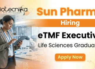 Executive Jobs at Sun Pharma – eTMF Executive role | Clinical Research Jobs | Apply Now Executive jobs at Sun Pharma in clinical research eTMF role