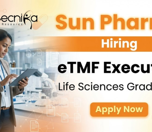 Executive jobs at Sun Pharma in clinical research eTMF role