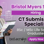 CT Submission Specialist – Life Sciences Jobs at BMS | Apply Now Life Sciences Jobs CT Submission Specialist at BMS Hyderabad