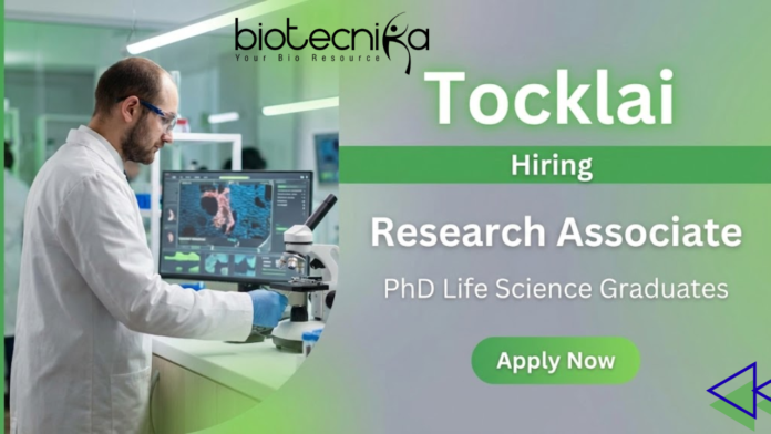 Tocklai Research Associate Jobs at Tocklai Tea Research Institute for PhD Life Science candidates