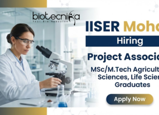 Project Associate Jobs at IISER Mohali | Research Jobs | Apply Now Project Associate Jobs at IISER Mohali offering Research Jobs 2026