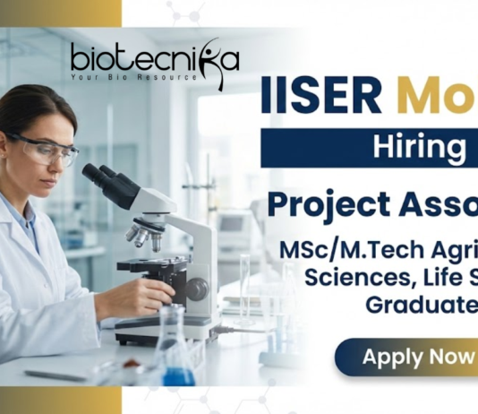 Project Associate Jobs at IISER Mohali | Research Jobs | Apply Now Project Associate Jobs at IISER Mohali offering Research Jobs 2026