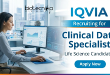 Clinical Data Specialist Jobs at IQVIA | Life Sciences Jobs | Apply Now Clinical Data Specialist Jobs in Life Sciences at IQVIA Bengaluru