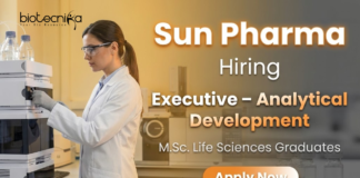 Executive Jobs at Sun Pharma Careers – Life Science Jobs in Analytical Development