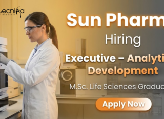 Executive Jobs at Sun Pharma | Analytical Development | Life Science Jobs Executive Jobs at Sun Pharma Careers – Life Science Jobs in Analytical Development