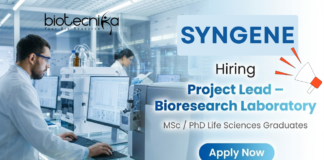 Project Lead at Syngene Careers – Life Science Jobs in Bioanalytical Research