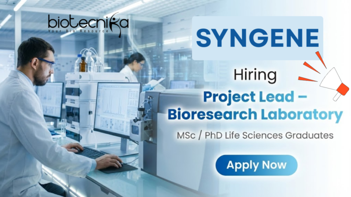 Syngene Project Lead at Syngene Careers – Life Science Jobs in Bioanalytical Research