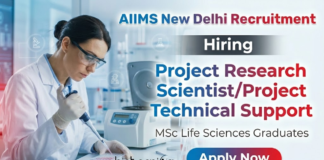 AIIMS New Delhi research jobs Life Science recruitment 2026