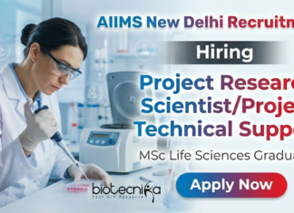 AIIMS Delhi Non-Med Project Jobs With Rs. 56,000 pm Pay for Biomedical & Life Sciences, Applications Invited AIIMS New Delhi research jobs Life Science recruitment 2026