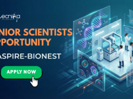 Junior Scientist Job Vacancy at ASPIRE-BioNEST. Life Science Research Role Focused on Molecular Biology and Genetic Assay Development.