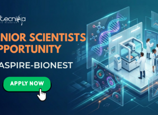 Junior Scientist Job Vacancy at ASPIRE-BioNEST for Life Science Candidates | Apply Now Junior Scientist Job Vacancy at ASPIRE-BioNEST. Life Science Research Role Focused on Molecular Biology and Genetic Assay Development.