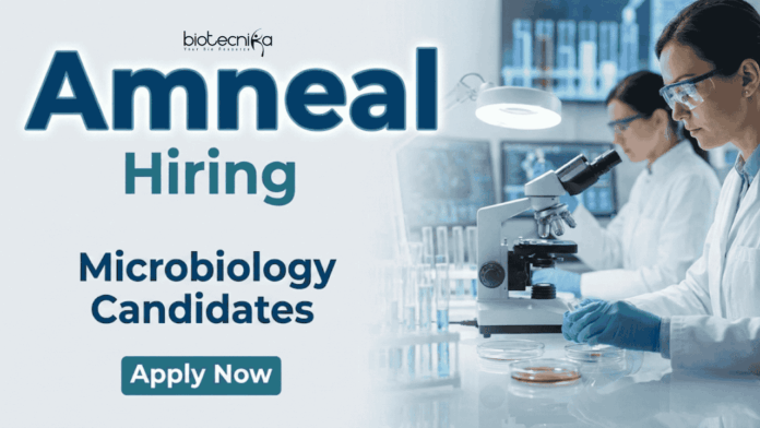 Amneal Microbiology Jobs under Amneal Career. Apply for Senior Officer QA Jobs in Gujarat for Environmental Monitoring Role in Sterile Plant.