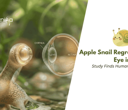 A New Study Shows the Golden Apple Snail can Regenerate a Complete Eye in 30 days, using Genes also involved in Human Eye Development.