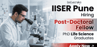 Postdoctoral Fellowship at IISER Pune | Walk-in Interview postdoctoral fellowship IISER Pune recruitment research job walk-in