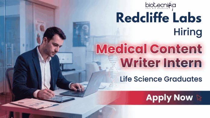 Redcliffe Labs hiring Medical Content Writer Intern in Noida content writer jobs Redcliffe Labs Careers Life Science Jobs Noida
