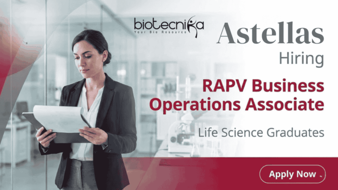 Astellas Regulatory affairs jobs at Astellas RAPV associate jobs Bengaluru