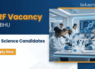 JRF Vacancy at BHU | Life Science Candidates Apply Now Apply for JRF Vacancy under BHU Recruitment 2026. DBT-funded Life Science Research role in Biotechnology and Cancer Biology.