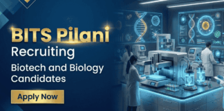 Apply for Biological Sciences Jobs under BITS Pilani Recruitment 2026. Project Fellow Roles for Biotechnology Graduates in Goa Campus.