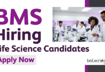 Life Science Jobs at BMS | Apply Now Explore Life Science Jobs at Bristol Myers Squibb for EHSS Coordinator Role, Offering Corporate Growth, & Global Exposure.