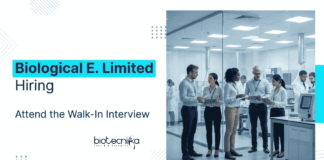 Life Sciences Jobs at Biological E. Limited | Attend the Walk-In Interview Biological E Limited Career Walk-In Interview. Hiring for Life Sciences Jobs in vaccine manufacturing, QA, QC & production roles. Apply Now.