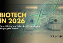 Gene Editing and Other Key Technologies Shaping Biotechnology in 2026 Gene editing leads Biotechnology in 2026, with Embryo Scoring and Genetic Innovations Redefining How Science Approaches Health and Life.