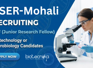 JRF at IISER-Mohali. Biotechnology & Microbiology Candidates, Apply Now. DBT-funded project on microbial CO2 fixation.