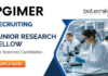 Junior Research Fellow at PGIMER. Life Sciences, Molecular Biology, Biotechnology, Bioinformatics, or Human Genetics Candidates, Apply Now