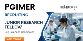 Junior Research Fellow at PGIMER. Life Sciences, Molecular Biology, Biotechnology, Bioinformatics, or Human Genetics Candidates, Apply Now