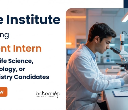 Life Science Internship: Bose Institute Recruitment 2026 offers Research Training for Students Pursuing a Career in Life Science - Apply Now