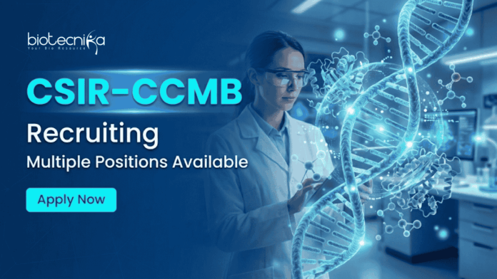 CCMB (1) CCMB Recruitment 2026 Offers Research Scientist Jobs and Project Associate Posts. Start your Career in Life Sciences.